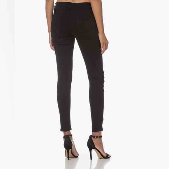FRAME Denim Le Skinny de Jeanne Ripped Jeans black - Picture 3 of 13